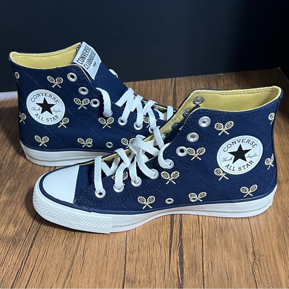 Converse CTAS Hi Top Clubhouse Sneakers M6.5 W8.5 Obsidian Blue/Trailhead Gold - Picture 11 of 12
